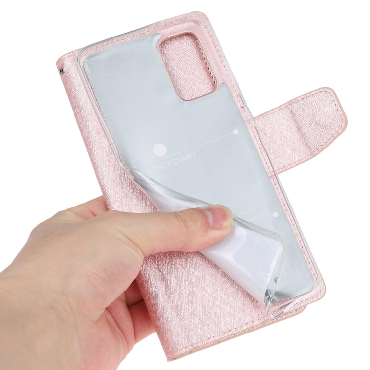 For Samsung Galaxy Note20 Ultra Silk Texture Horizontal Flip Leather Case with Holder & Card slots & Wallet & Photo Frame
