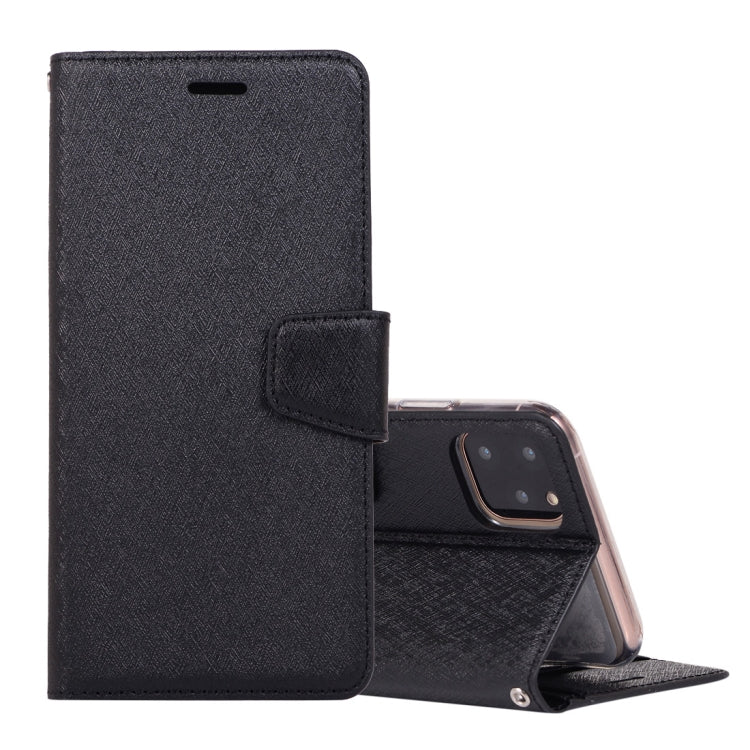 For iPhone 12 mini Silk Texture Horizontal Flip Leather Case with Holder & Card slots & Wallet & Photo Frame