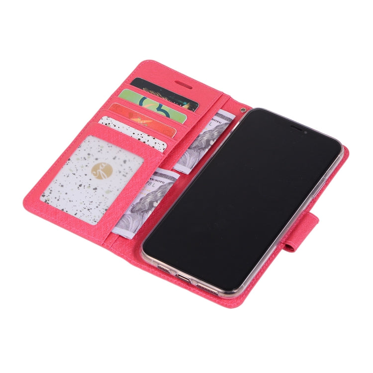 For iPhone 12 mini Silk Texture Horizontal Flip Leather Case with Holder & Card slots & Wallet & Photo Frame
