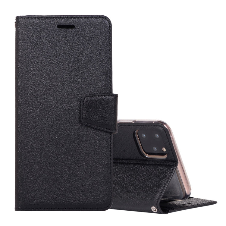 For iPhone 12 Pro Max Silk Texture Horizontal Flip Leather Case with Holder & Card slots & Wallet & Photo Frame