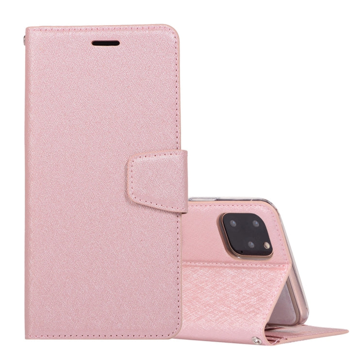 For iPhone 12 Pro Max Silk Texture Horizontal Flip Leather Case with Holder & Card slots & Wallet & Photo Frame