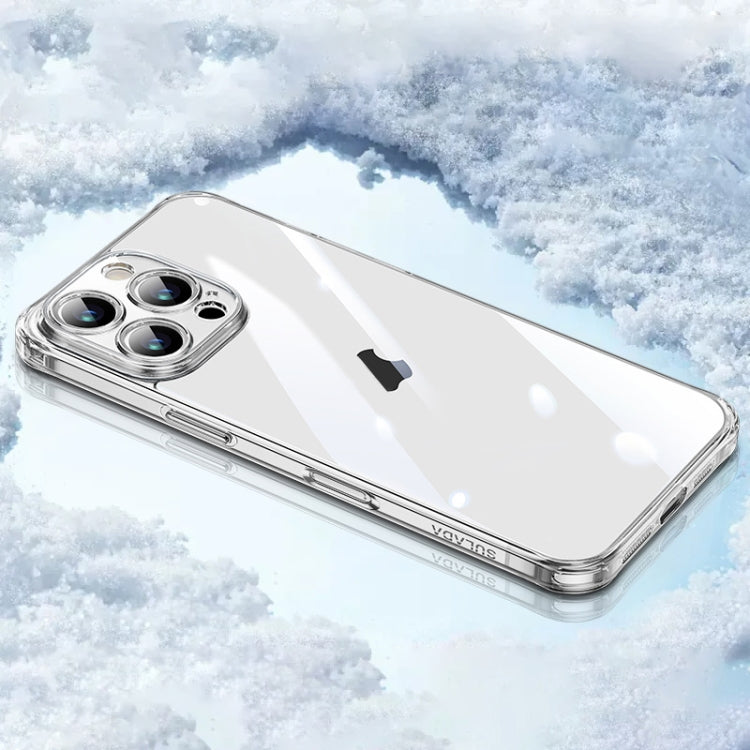 For iPhone 16 Pro SULADA TPU Frame Tempered Glass Transparent Phone Case