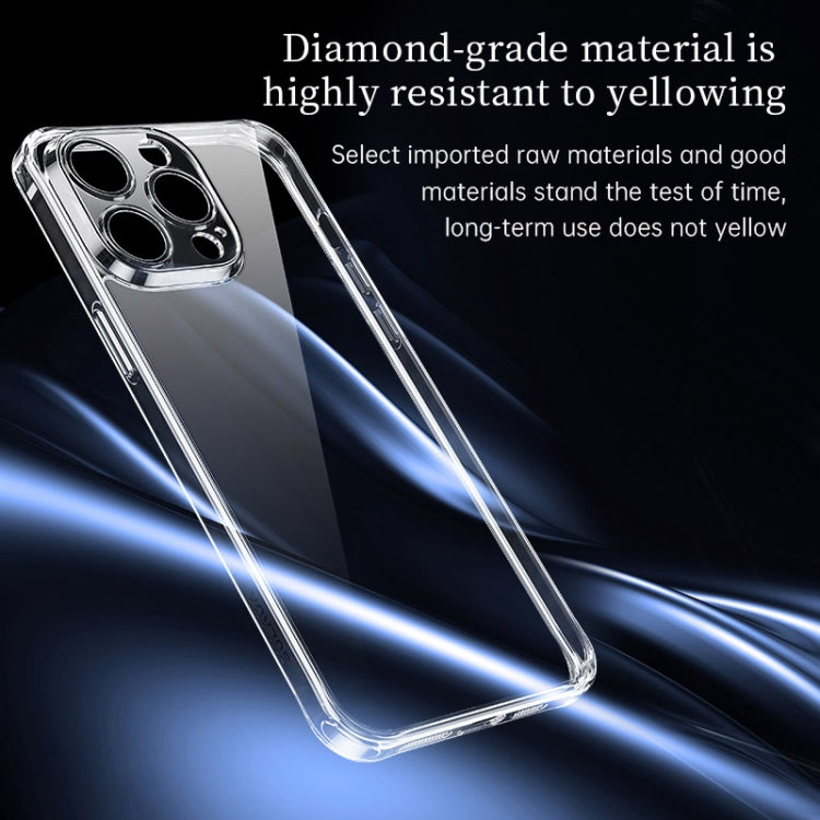 For iPhone 16 SULADA TPU Frame Tempered Glass Transparent Phone Case