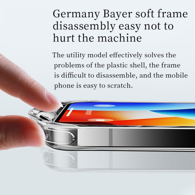 For iPhone 16 SULADA TPU Frame Tempered Glass Transparent Phone Case