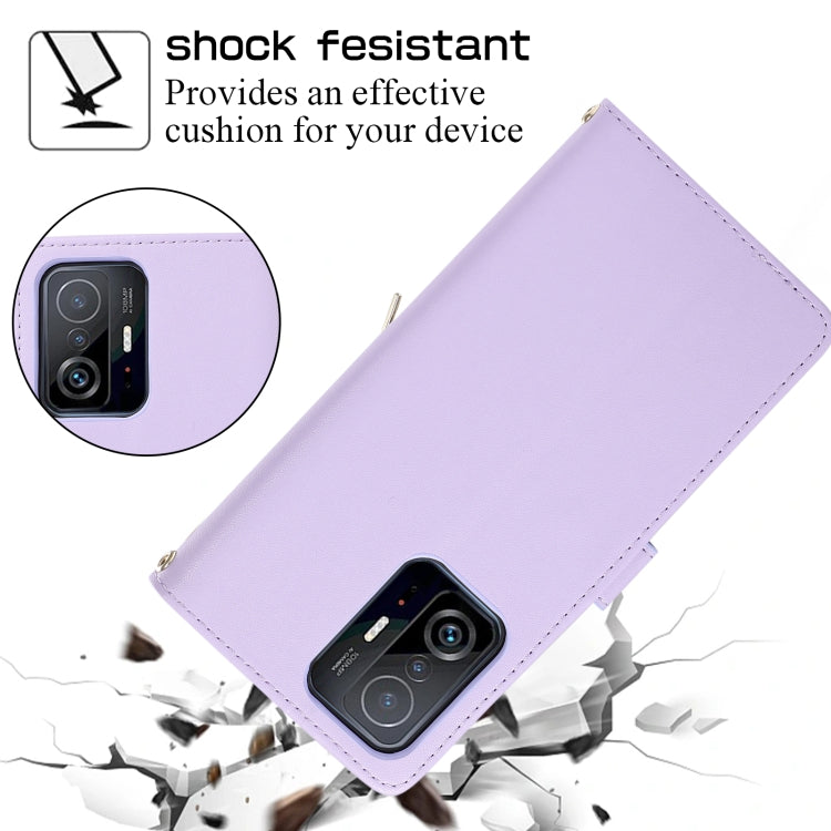 For Xiaomi Mi 11T / 11T Pro Rhombic Full Zipper Wallet Leather Phone Case