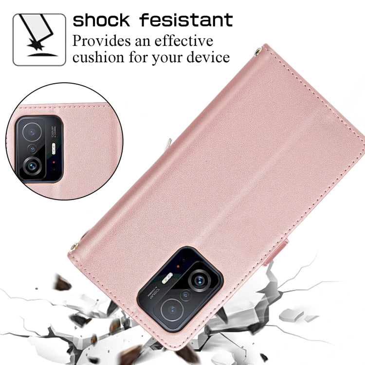For Xiaomi Mi 11T / 11T Pro Rhombic Full Zipper Wallet Leather Phone Case