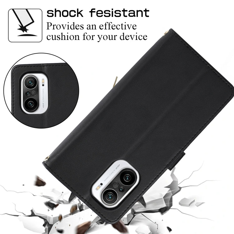 For Xiaomi Poco F3 Rhombic Full Zipper Wallet Leather Phone Case