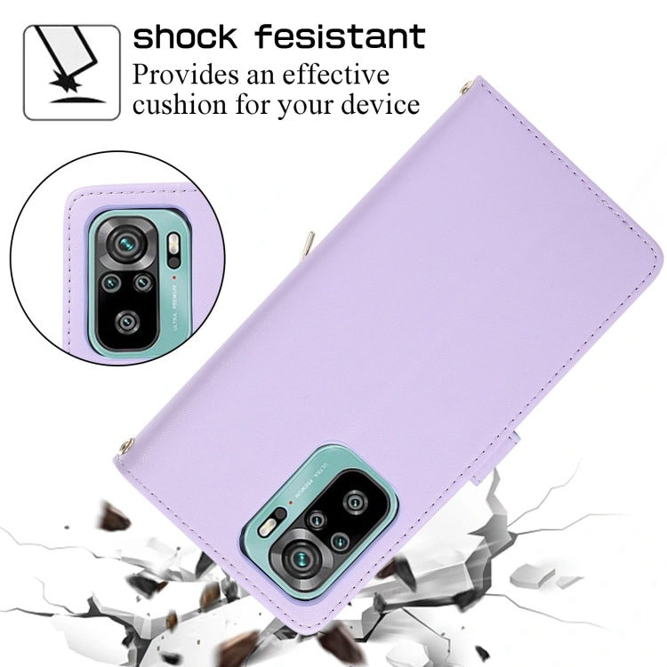 For Redmi Note 10 / 10S Rhombic Full Zipper Wallet Leather Phone Case