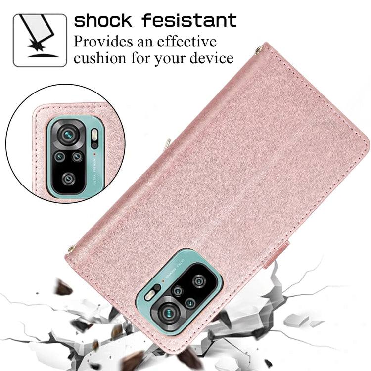 For Redmi Note 10 / 10S Rhombic Full Zipper Wallet Leather Phone Case
