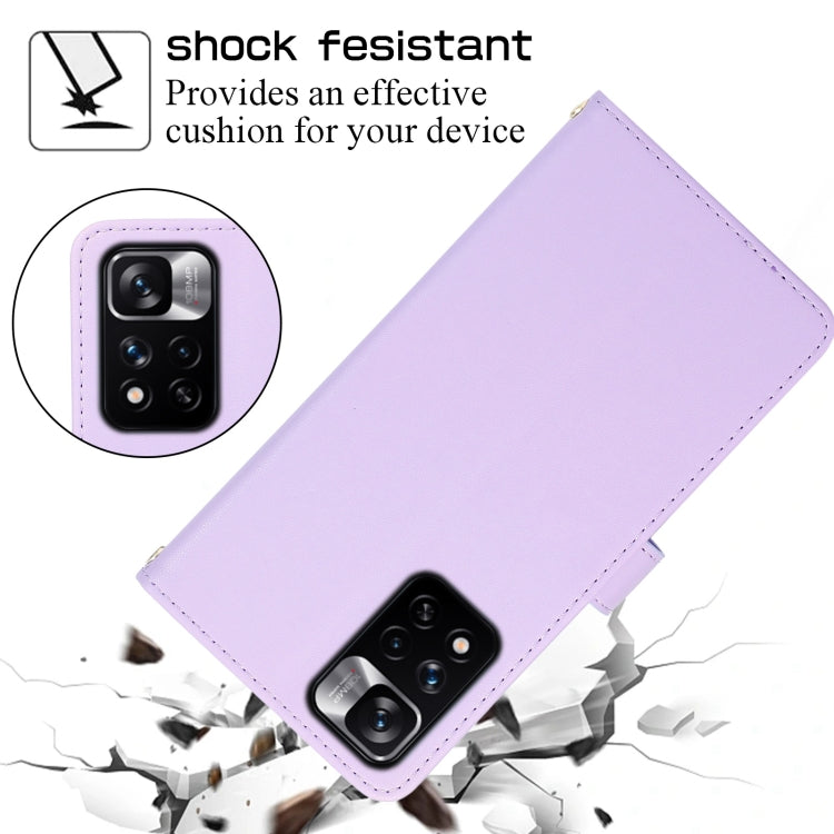 For Redmi Note 11 Pro Global Rhombic Full Zipper Wallet Leather Phone Case