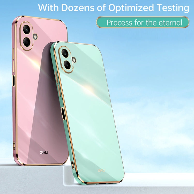 For Samsung Galaxy A06 4G XINLI Straight Edge 6D Electroplate TPU Phone Case