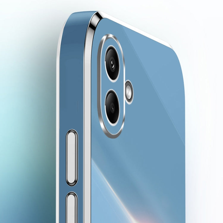 For Samsung Galaxy A06 4G XINLI Straight Edge 6D Electroplate TPU Phone Case with Ring Holder