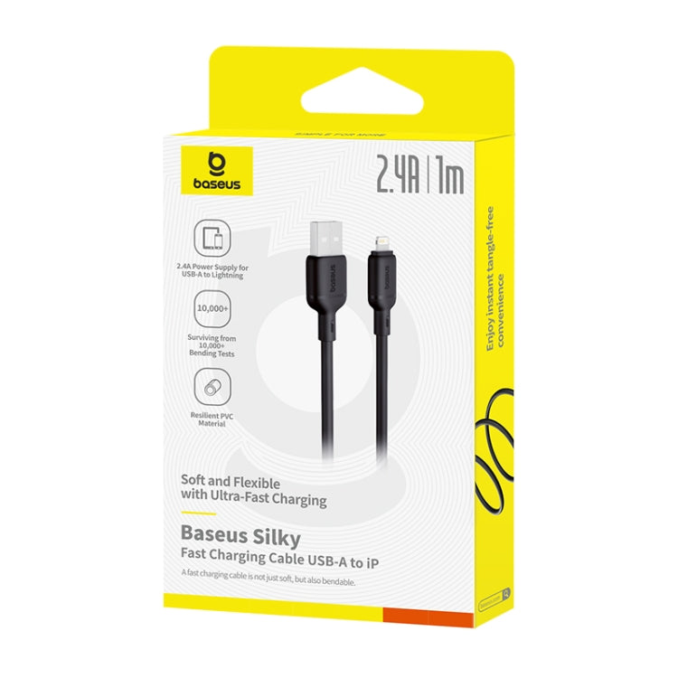 Baseus Silky Series 1m 2.4A USB to 8 Pin Fast Charging Cable