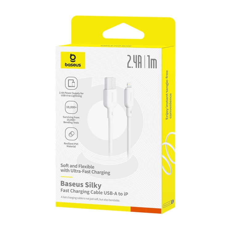 Baseus Silky Series 1m 2.4A USB to 8 Pin Fast Charging Cable