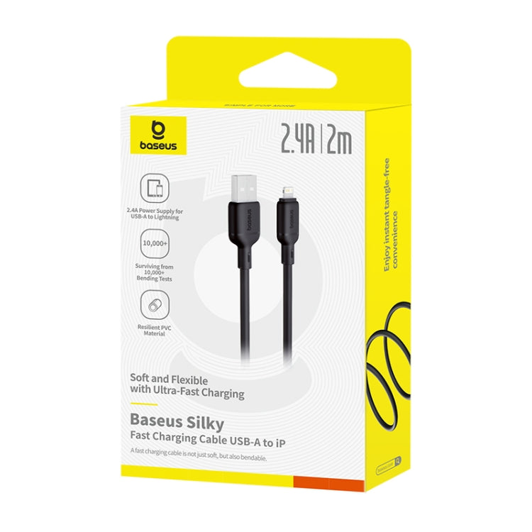 Baseus Silky Series 2m 2.4A USB to 8 Pin Fast Charging Cable