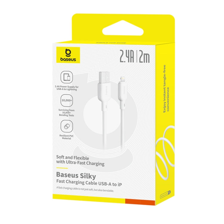 Baseus Silky Series 2m 2.4A USB to 8 Pin Fast Charging Cable