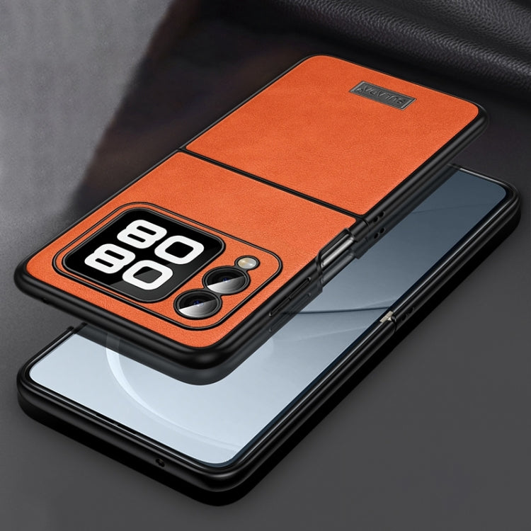 For Huawei nova Flip SULADA Shockproof TPU Hybrid Handmade Leather Phone Case