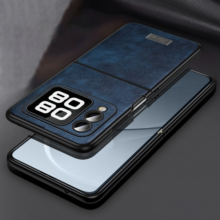 For Huawei nova Flip SULADA Shockproof TPU Hybrid Handmade Leather Phone Case