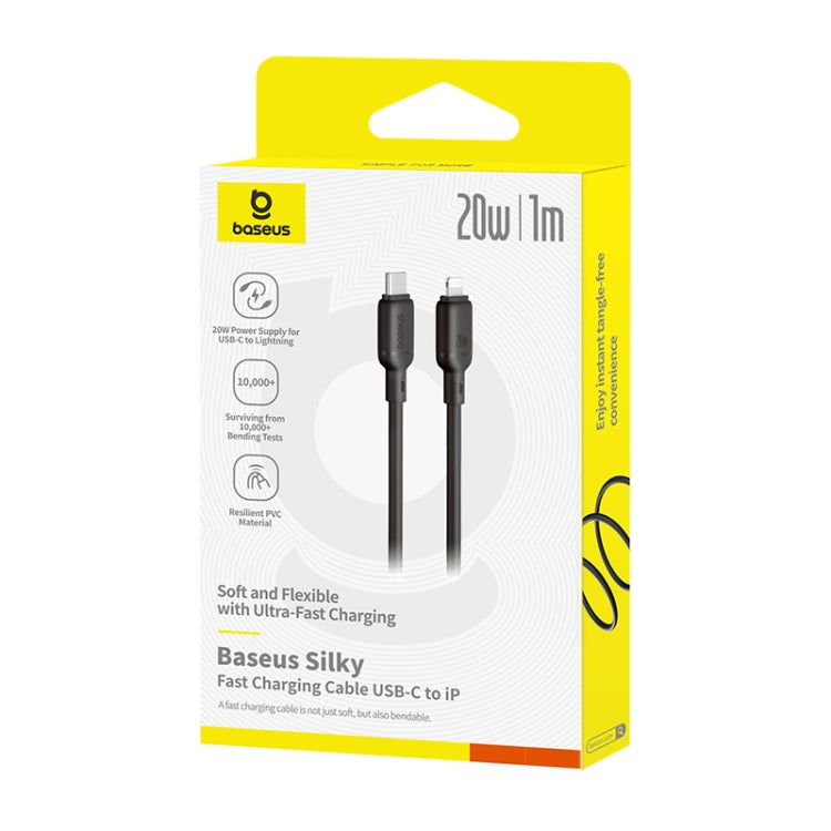 Baseus Silky Series 1m 20W USB-C / Type-C to 8 Pin Fast Charging Cable