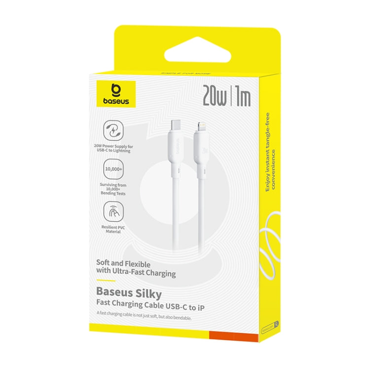 Baseus Silky Series 1m 20W USB-C / Type-C to 8 Pin Fast Charging Cable
