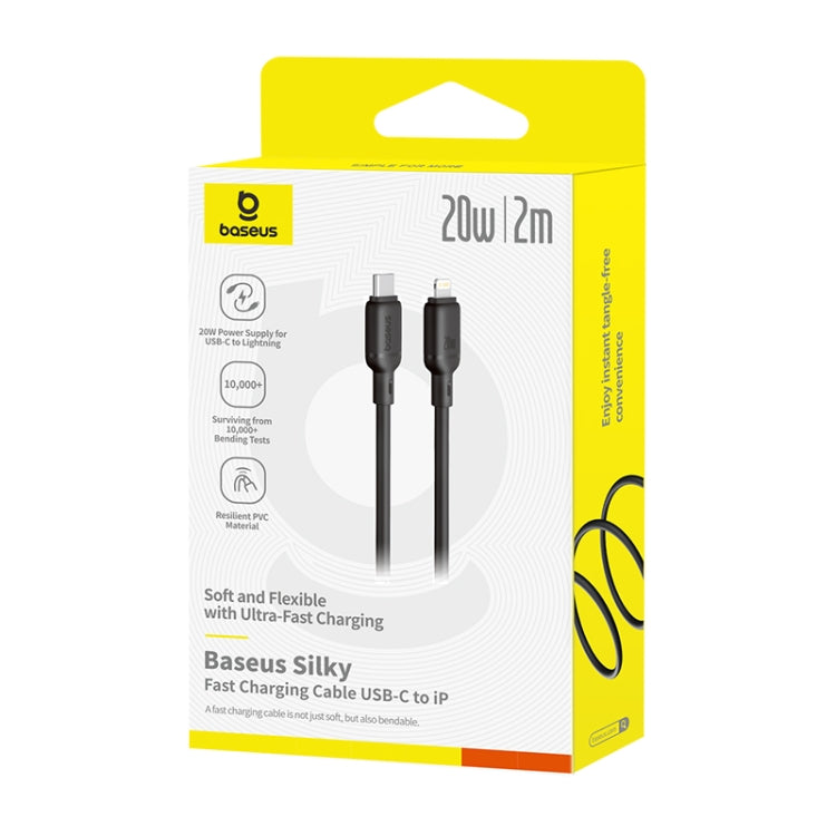Baseus Silky Series 2m 20W USB-C / Type-C to 8 Pin Fast Charging Cable