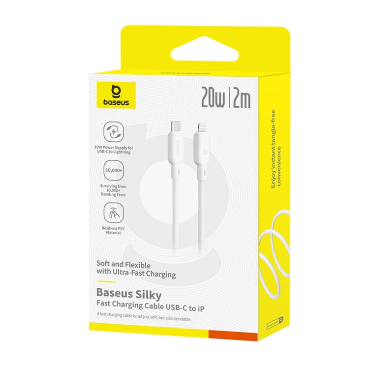 Baseus Silky Series 2m 20W USB-C / Type-C to 8 Pin Fast Charging Cable