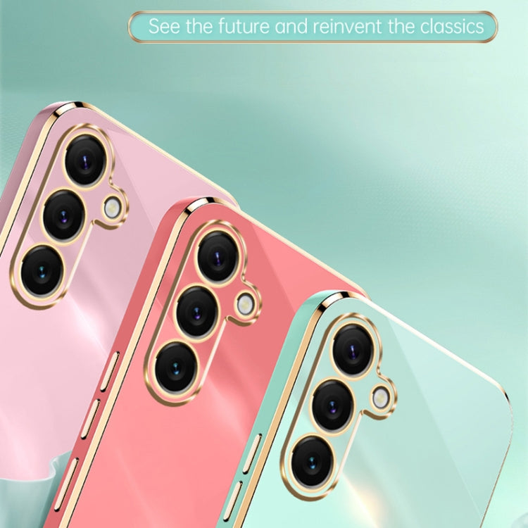 For Samsung Galaxy S25 5G XINLI Straight Edge 6D Electroplate TPU Phone Case