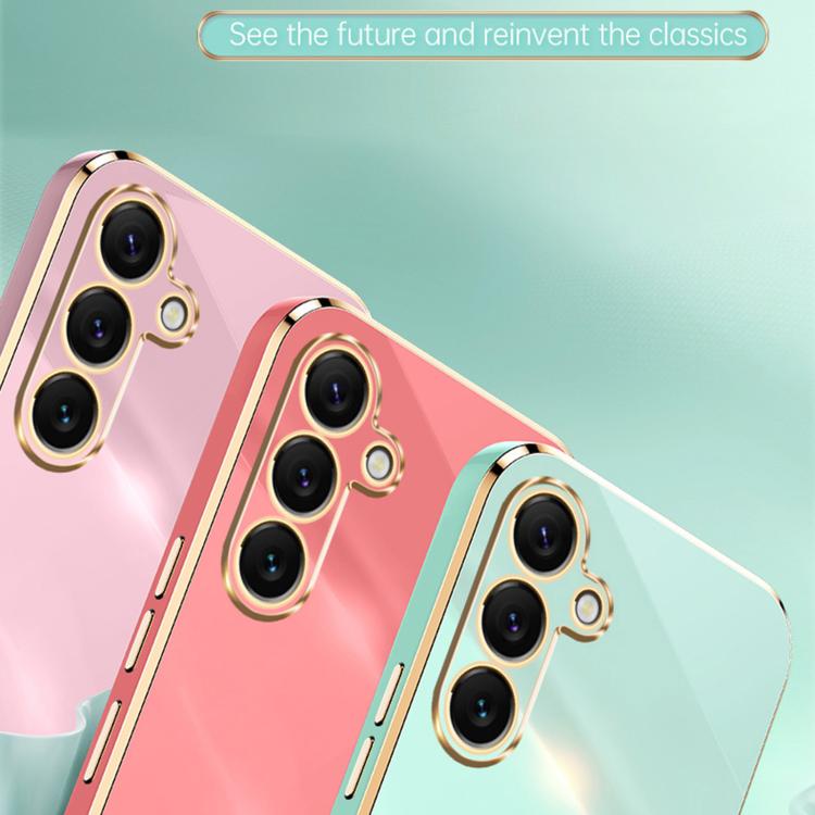 For Samsung Galaxy S25 FE 5G XINLI Straight Edge 6D Electroplate TPU Phone Case