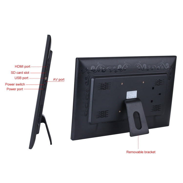 18.5 inch IPS Screen Digital Photo Frame, Plug Type:US Plug