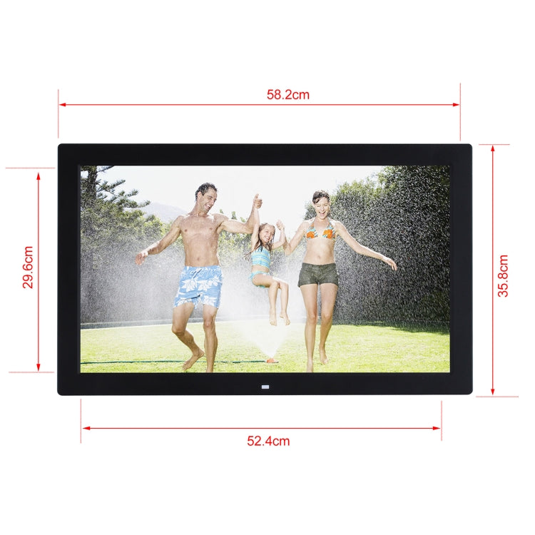 23.6 inch LED Screen Digital Photo Frame, Plug Type:US Plug