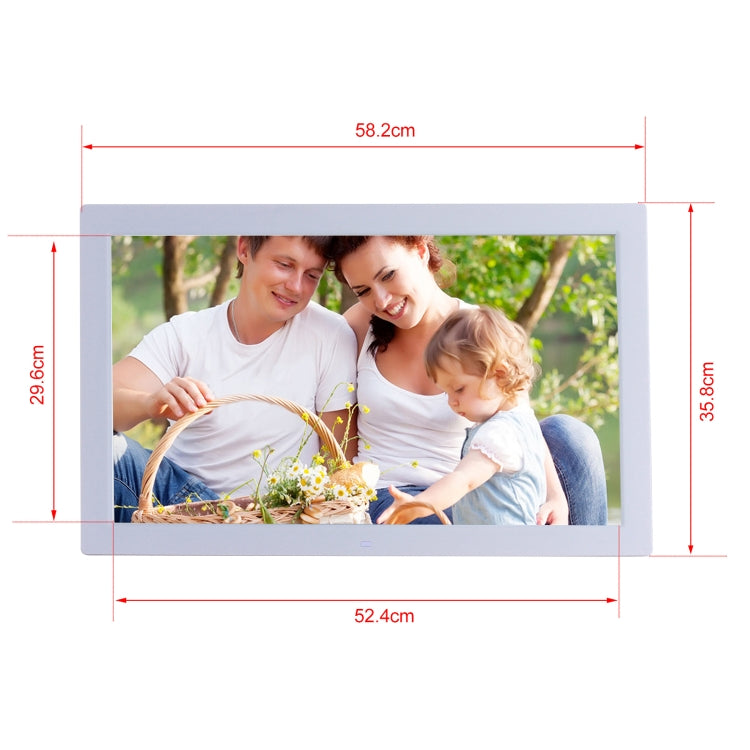 23.6 inch LED Screen Digital Photo Frame, Plug Type:US Plug