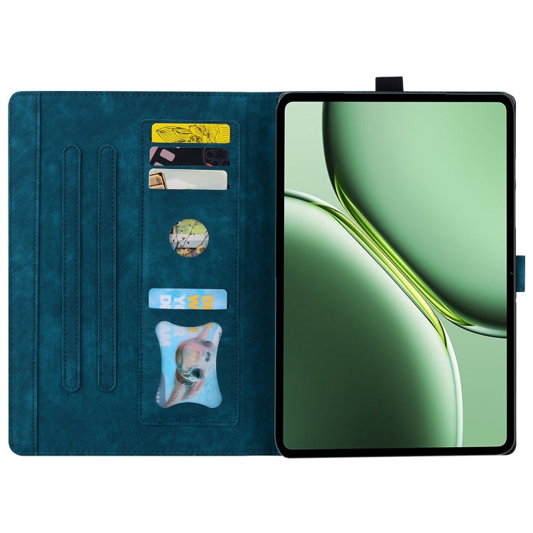 For OnePlus Pad / Pad Pro 12.1 Cartoon Sakura Cat Embossed Leather Tablet Case