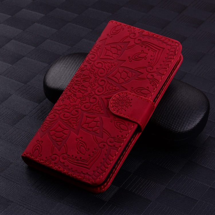 For Google Pixel 10 / 9 / 9 Pro Mandala Embossed Dual-Fold Calf Leather Phone Case