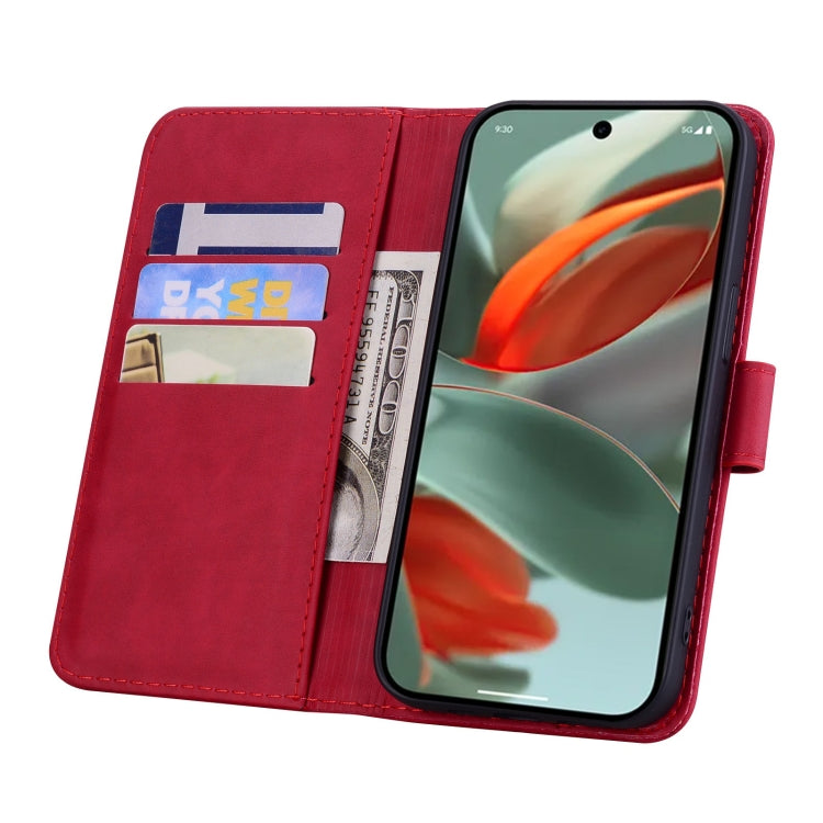 For Google Pixel 10 / 9 / 9 Pro Mandala Embossed Dual-Fold Calf Leather Phone Case