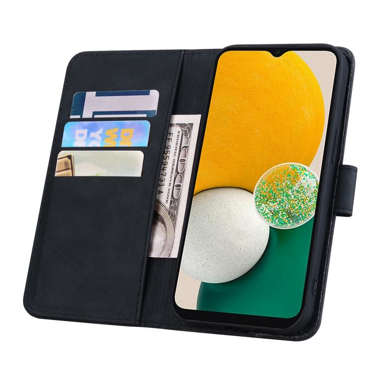 For Google Pixel 9a Mandala Embossed Dual-Fold Calf Leather Phone Case