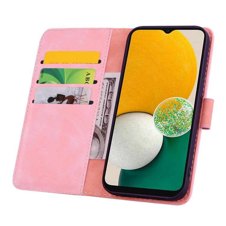 For Google Pixel 9a Mandala Embossed Dual-Fold Calf Leather Phone Case