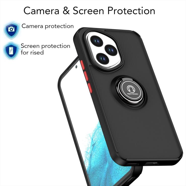 For Honor 400 Global 156.5mm Q Shadow 1 Series TPU + PC Phone Case with Ring
