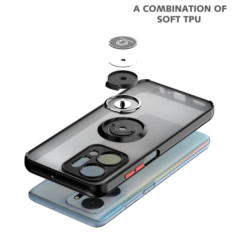 For Honor X7a Q Shadow 1 Series TPU + PC Phone Case with Ring