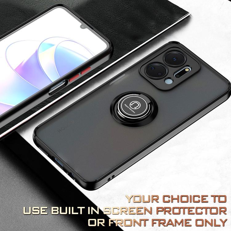 For Honor X7a Q Shadow 1 Series TPU + PC Phone Case with Ring