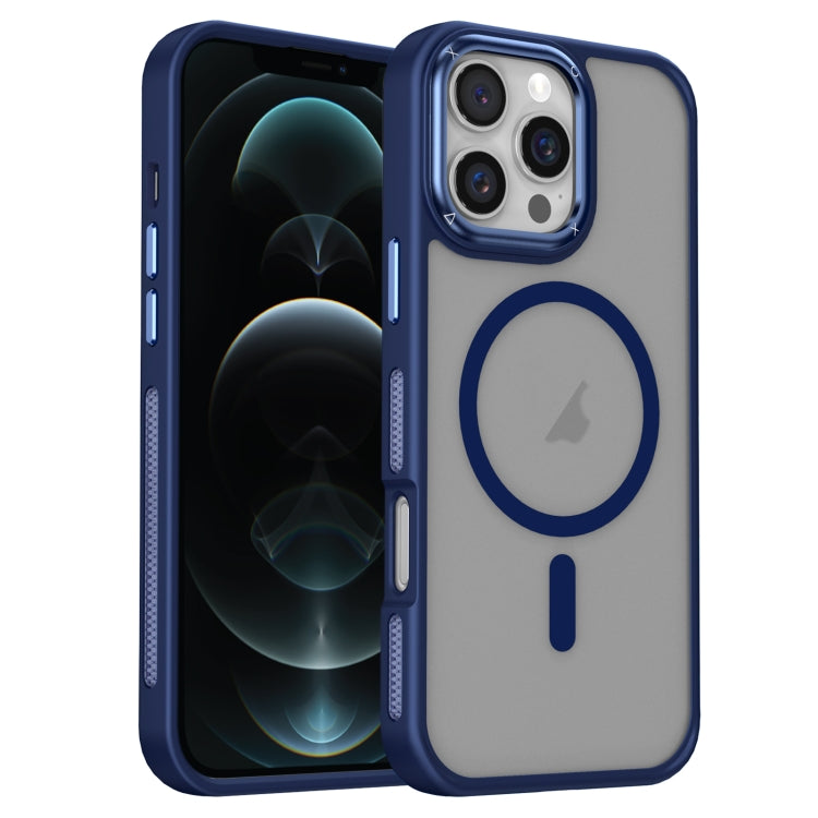 For iPhone 12 Pro Max Breathable Skin Feel Frosted MagSafe Magnetic Phone Case