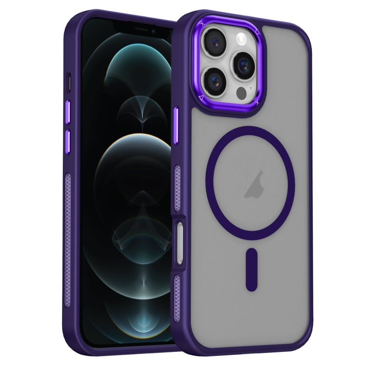 For iPhone 12 Pro Max Breathable Skin Feel Frosted MagSafe Magnetic Phone Case