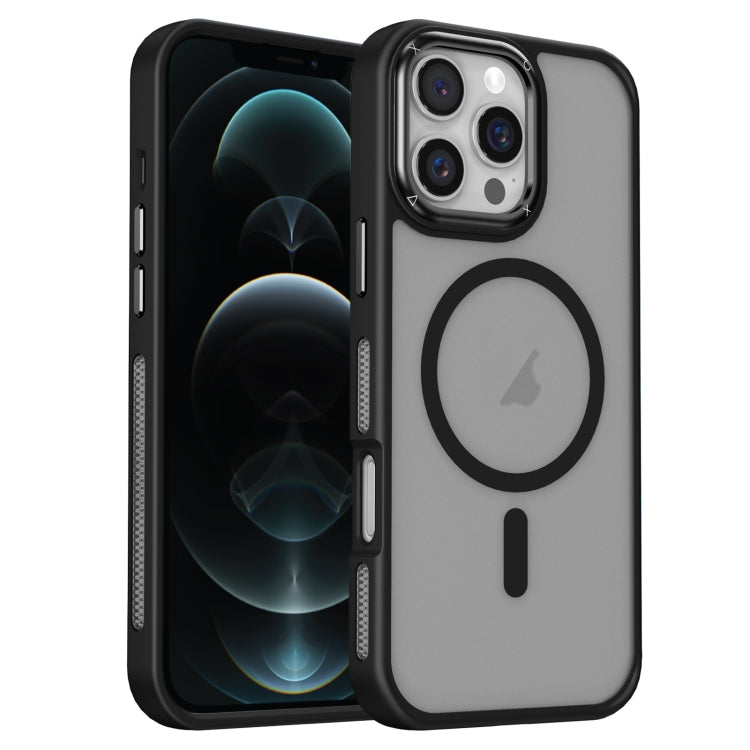 For iPhone 12 Pro Max Breathable Skin Feel Frosted MagSafe Magnetic Phone Case