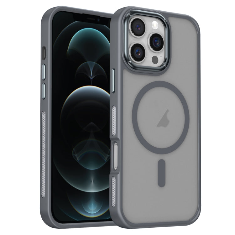 For iPhone 12 Pro Max Breathable Skin Feel Frosted MagSafe Magnetic Phone Case