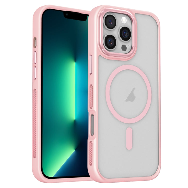 For iPhone 13 Pro Max Breathable Skin Feel Frosted MagSafe Magnetic Phone Case