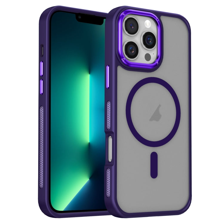 For iPhone 13 Pro Max Breathable Skin Feel Frosted MagSafe Magnetic Phone Case