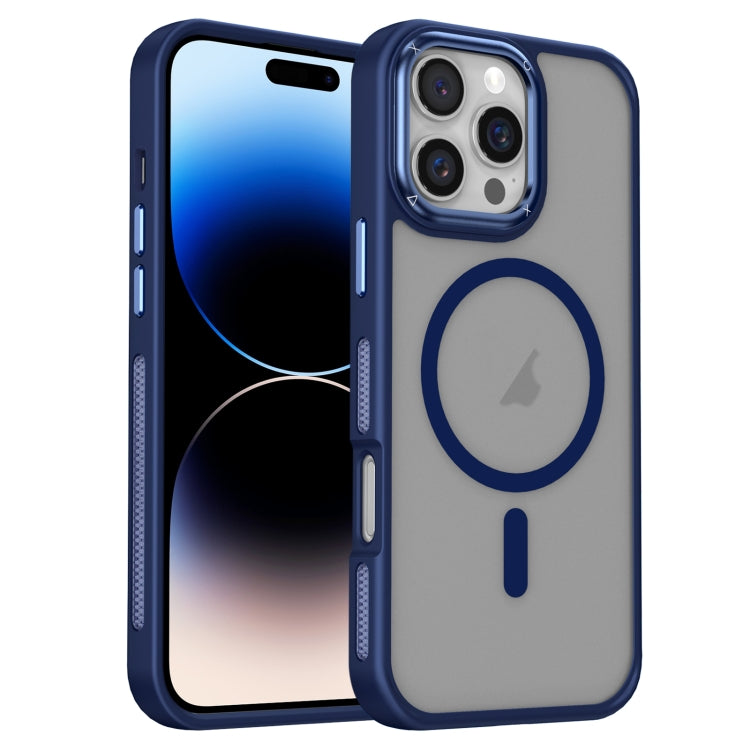 For iPhone 14 Pro Max Breathable Skin Feel Frosted MagSafe Magnetic Phone Case