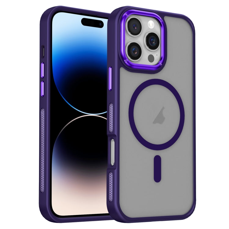For iPhone 14 Pro Max Breathable Skin Feel Frosted MagSafe Magnetic Phone Case