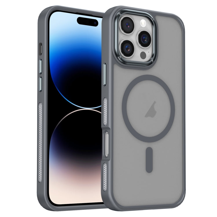 For iPhone 14 Pro Max Breathable Skin Feel Frosted MagSafe Magnetic Phone Case
