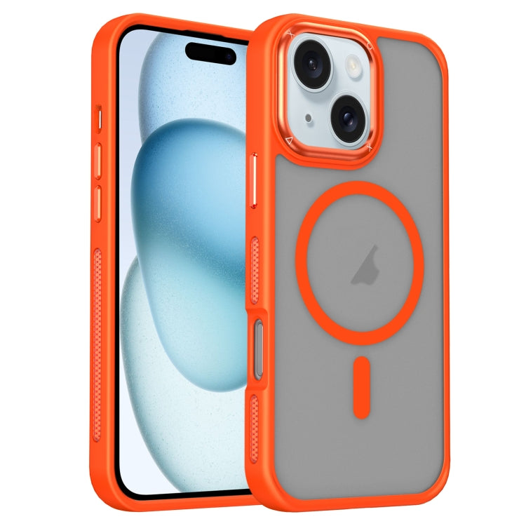 For iPhone 15 Breathable Skin Feel Frosted MagSafe Magnetic Phone Case