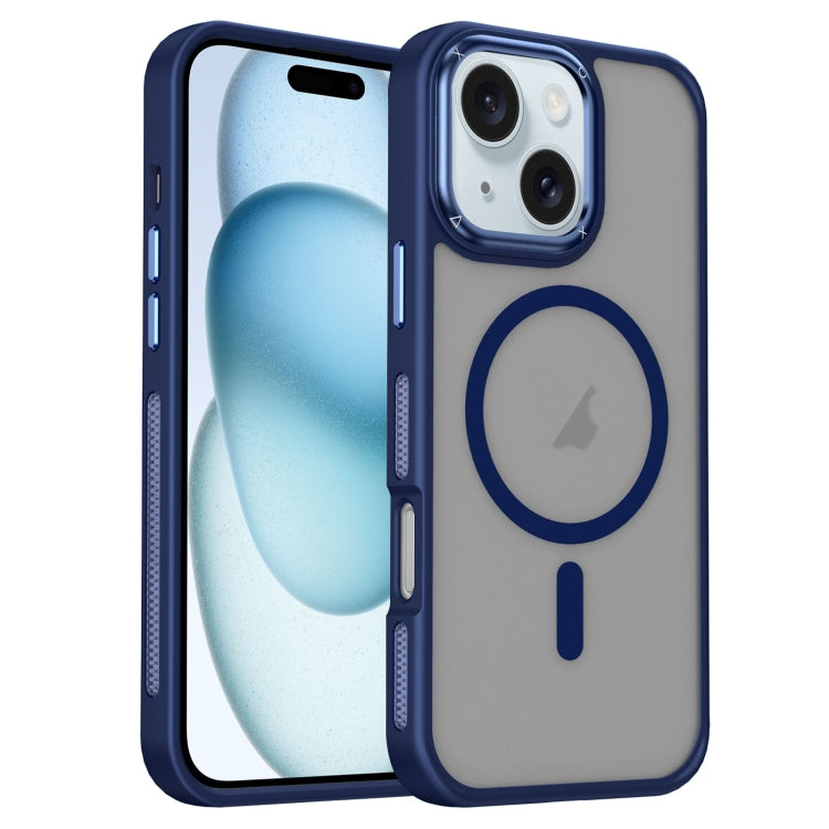 For iPhone 15 Breathable Skin Feel Frosted MagSafe Magnetic Phone Case